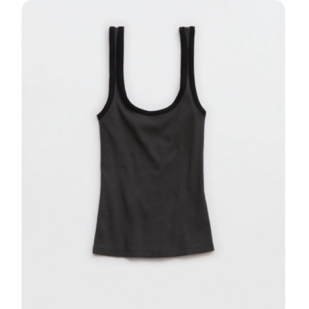 Aerie Double Scoop Neck Tank Top
